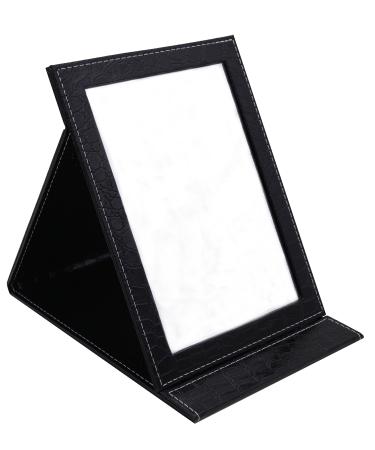 Famiry Portable Folding Vanity Mirror for Bedroom Cosmetic Dresser  Makeup Mirror with Leather Cushioned Cover for Travel