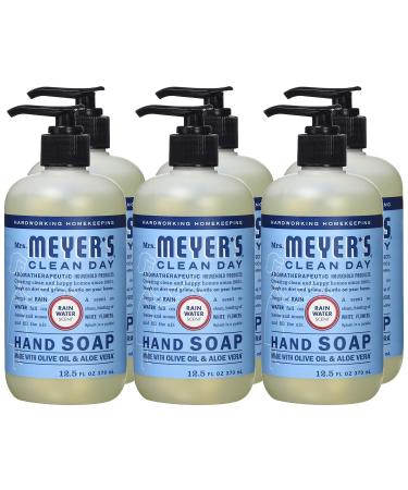 Mrs. Meyer's Rain Water Hand Soap - 12.5 fl. oz, Pack of 6 | Biodegradable Formula with Essential Oils - Buy Online on SooperMarket.com