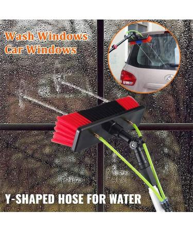 Water Fed Telescopic Brush 4-12M Window Cleaning Pole Extendable Cleaner Conservatory Roof Cleaning Tools for Photovoltaic Panel Cleaningtrucks Windows 35cm Brush Head 10M/33FT - Buy Online on SooperMarket.com