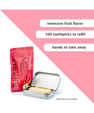 Wonder Toothpick Refill Pack - 7 Refreshing Flavored Toothpicks (Apple) - Buy Online on SooperMarket.com