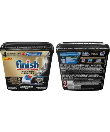 Finish Quantum UltraMAX Automatic Dishwasher Detergent Fresh 60 Tabs - Removes burnt-on stains & 24 h dried-on stains no pre-rinse needed - Buy Online on SooperMarket.com