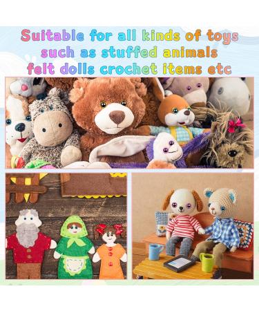 360 Pcs Large Plastic Safety Eyes 12-30mm for DIY Plush Animals and Doll Making - Buy Online on SooperMarket.com
