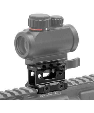 3-Slot Slim Picatinny Short Riser Mount - 1 High - Black | 3 Slots - Buy Online on SooperMarket.com