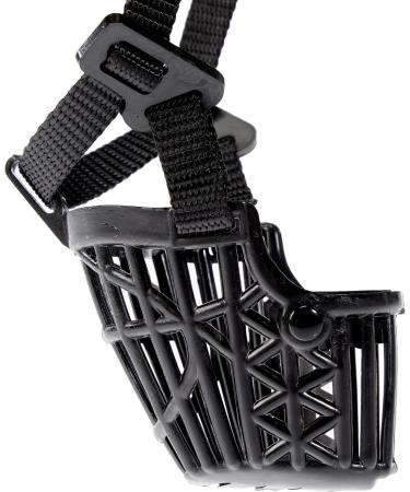 Trixie 17601 XS Black Plastic Muzzle - Perfect for Small Dogs | International Shipping Available - Buy Online on SooperMarket.com