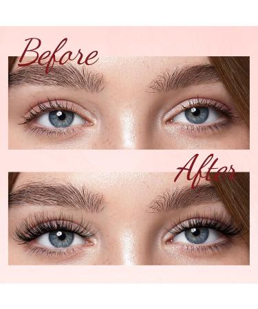 Higu clace False Eyelashes 10 Pairs Natural Wispy Lashes Soft Fluffy Mix10-16mm Individual Lashes Cluster Lightweight DIY Lash Extensions at Home - Bushy Flat 01 - Buy Online on SooperMarket.com