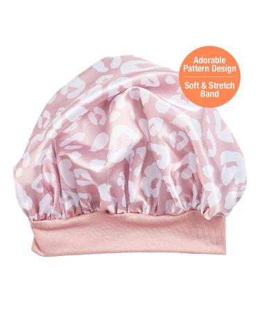Red by Kiss Baby Satin Bonnet Sleep Caps - Pink Leopard Hair Wraps - Buy Online on SooperMarket.com