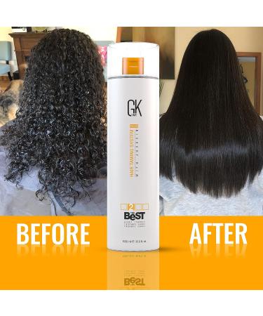 GK HAIR Global Keratin Smoothing Treatment - 33.8 Fl Oz/1000ml - Brazilian Complex Blowout for Silky Smooth Hair - Buy Online on SooperMarket.com