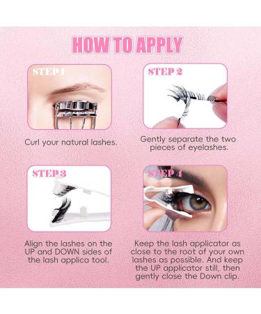 Fadlash Magnetic Eyelashes Kit Magnetic No Glue Eyelashes Natural Look Reusable Magnetic Eyelashes 2 Pairs Magnetic Lashes Without Eyeliner (Y1+Y3) - Buy Online on SooperMarket.com