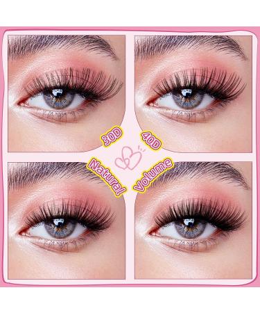 PRO 440 Pcs Cluster Lashes 4 Styles Lash Clusters DIY Eyelash Extension 30D 40D Individual Lashes Thin Band Easy to Apply at home Lashes(4 Styles 8-16mix) 8-16 mix 4 Styles (440 Pcs) - Buy Online on SooperMarket.com