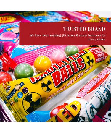 The Little Sweet Shop Minimalist Gold Label Bubble Gum Sweets Hamper: Premium Gift Box Packed Full of Retro Bubblegum Candy for Birthdays Christmas Get Well Soon for Him for Her Boys & Girls - Buy Online on SooperMarket.com