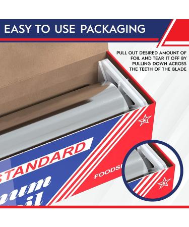 Ox Plastics 12x1000 Feet Premium Aluminum Foil - Industrial Strength for Food Service & Home Use - Buy Online on SooperMarket.com
