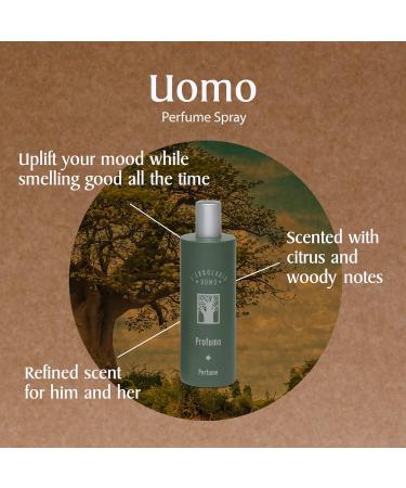 L'Erbolario Baobab - Toning And Refreshing - Starts With Citrusy And Invigorating Head Notes - Distinctive And Woody End Note - Masculine Fragrance - Dermatologically Tested - 3.3 Oz EDP Spray Uomo 3.3 Ounce (Pack of 1) - Buy Online on SooperMarket.com