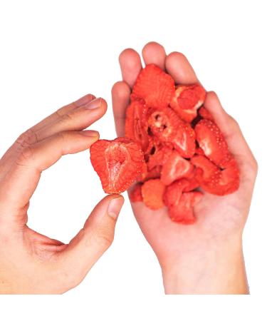 100g Freeze-Dried Strawberries | Natural Sugar-Free Dried Fruits | Detox Organica - Premium Quality Sliced Fruit - Buy Online on SooperMarket.com