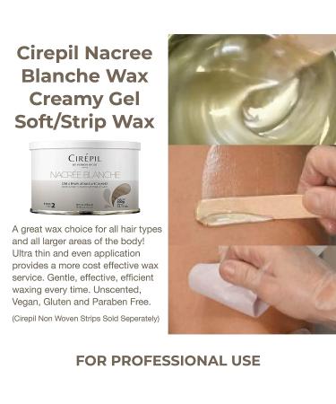 Cirepil Nacre Blanche Wax - 400g / 14.11 oz Tin - Unscented, Onctuous Texture - for Large Areas, All Hair Types - Ultra-Thin Application, Very Efficient - Buy Online on SooperMarket.com