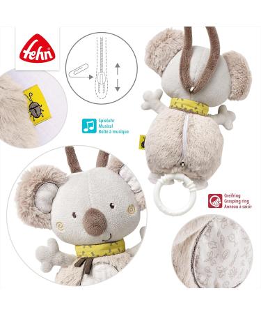 Fehn Koala Music Box Baby Sleep Aid & Cuddly Toy with Mozart's Lullaby | Perfect Travel & Home Music Toy for Babies and Toddlers - Buy Online on SooperMarket.com