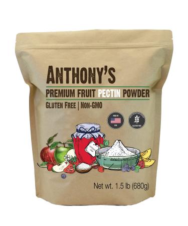 Anthony's Premium Fruit Pectin, 1.5 lb, Gluten Free, Non GMO, Vegan
