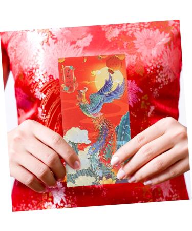 ABOOFAN 60 Pcs Trendy Red Envelope Chinese Red Packets Red Envelopes Chinese Lucky Money Envelopes Chinese Red Envelope Chinese Festival Red Envelopes Paper Lunar Calendar Thousand Yuan - Buy Online on SooperMarket.com