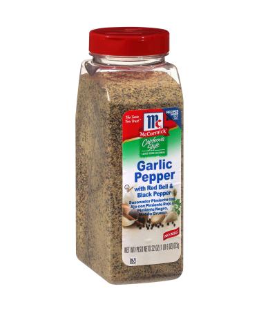 McCormick California Style Garlic Pepper with Red Bell & Black Pepper Coarse Grind Blend, 22 oz Garlic Pepper 1.37 Pound (Pack of 1)