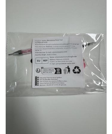 LLMSIX Rhinestones Picker Tool Dual-Ended Wax Pencil Pen Rhinestone Picker Dotting Pen Rhinestones Applicator with 4 Wax Tips and Twizzer for Gem Stone Jewelry Nail Art DIY Craft (Pink) - Buy Online on SooperMarket.com