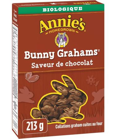 Annie's Homegrown Organic Chocolate Bunny Grahams 213 Grams & Organic Cheddar Bunnies Baked Snack Crackers 213 Grams - Buy Online on SooperMarket.com