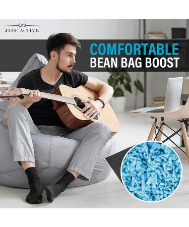 Jade Active Bean Bag Filler Foam - 5 Pound Premium Shredded Memory Foam - Easy Pillow Stuffing Foam for Dog Bed or Couch Cushion - Very Soft and Great for Stuffing - Buy Online on SooperMarket.com