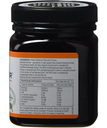 Manuka Doctor 70 MGO Manuka Honey 250 g - Buy Online on SooperMarket.com
