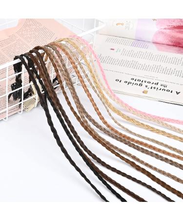 REECHO 22 Golden Blonde Braided Hair Extensions - Pack of 4 | Clip-in Baby Braids for Women - Buy Online on SooperMarket.com