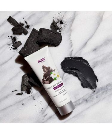 Now Foods Charcoal Detox Facial Mask 4 oz | Deep Cleansing Beauty Treatment - Buy Online on SooperMarket.com