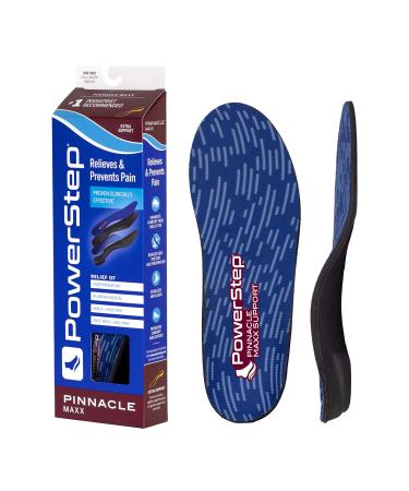 Powerstep Insoles Pinnacle Maxx Over-Pronation Corrective Insole Maximum Arch Support Orthotic For Women and Men EU 42 / UK 8