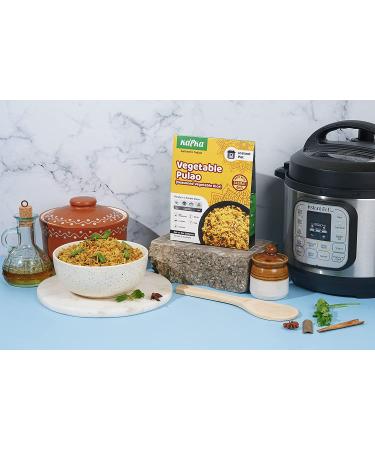 Kapka Vegetable Pulao Vegan Indian Food - 5 Pack Basmati Rice Meal Kit for Instant Pots | Ready to Eat Entrees - Pressure Cooker Friendly | 3-4 Servings Per Pack - Buy Online on SooperMarket.com