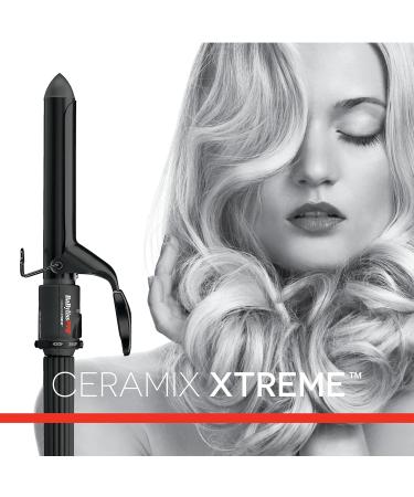 BaBylissPRO Ceramix Xtreme Dual Voltage Ceramic Curling Iron with Far Infrared Heat up to 430 F and Negative Ions Spring Handle 1" (25mm) Curling Iron - Buy Online on SooperMarket.com