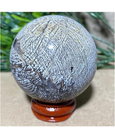 Brazil Black Line Agate Sphere Natural Quartz Crystal Gift Home Furnishing Articles Ball+Stand 1pc (Color : 200-210g) - Buy Online on SooperMarket.com
