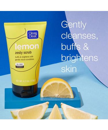 Clean & Clear Lemon Zesty Scrub 4.2 oz | Exfoliating Scrub for Clear Skin - Buy Online on SooperMarket.com