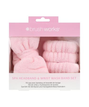 Brushworks Spa Headband & Wrist Wash Band Set