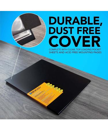 Itoya ProFolio Expo 8.5 x 11 Black Art Portfolio Binder with Plastic Sleeves - 24 Pages, Presentation Book for Art Display - Buy Online on SooperMarket.com