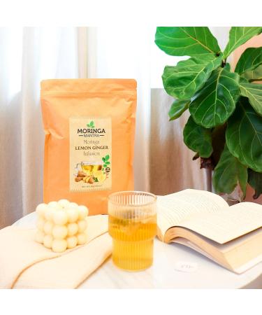 Moringa Mantra Moringa Lemon Ginger Herbal Tea 50 Dip Bags Organically Grown Moringa Infusion - Buy Online on SooperMarket.com