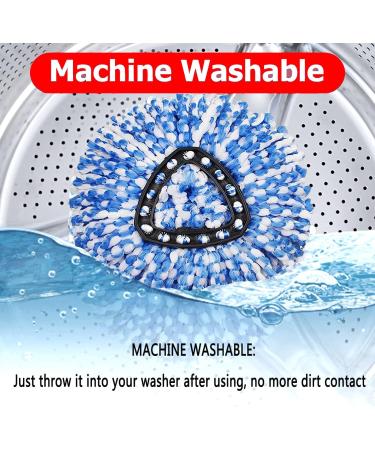 Microfiber Spin Mop Replacement Heads - 6 Pack for EasyWring RinseClean 2 Tank Bucket System - Buy Online on SooperMarket.com