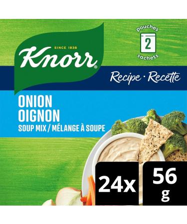 Knorr Recipe Soup Mix For Burgers Dips And Meat Loaves Onion No Artificial Flavour 56 g Pack of 24 - Buy Online on SooperMarket.com
