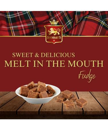 Stewart's - Festive Holiday Tin Filled with Luxury Fudge (100g) - Rich Creamy Decadent Velvety Indulgent Melt-in-your-mouth Buttery Smooth Luxurious Delectable Fudge 100g Festive Holiday Tin - Fudge - Buy Online on SooperMarket.com