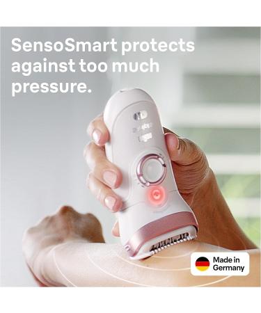 Braun Silk- pil 9 Epilator: 40 Tweezers, Electric Shaver & Trimmer, Cooling Glove, Wet & Dry, 100% Waterproof - White/Purple SES 9-710 - Buy Online on SooperMarket.com