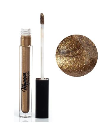Mynena Copper Gold Lip Gloss Topper | Shimmer Glossy Finish Liquid Lipstick with Jojoba Oil | Vegan & Cruelty-Free - Buy Online on SooperMarket.com