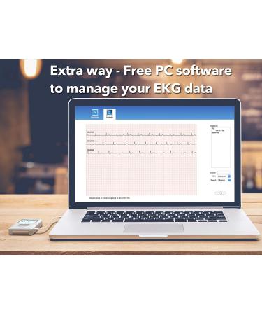 EMAY Portable EKG Monitoring Device | Personal Heart Monitor for iPhone, Android, Mac & Windows - Track Heart Rate & Rhythm - Buy Online on SooperMarket.com