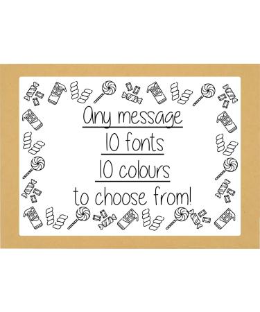 Retro Sweet Gift Box - A5 Letter Box free personalised label by Eventabox *SWEETS VARY* - Buy Online on SooperMarket.com