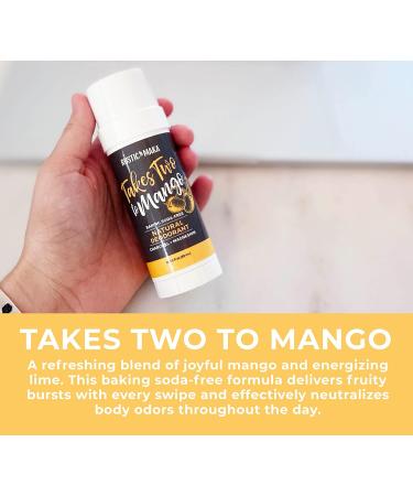 Rustic Maka Natural Deodorant - Takes Two To Mango (Mango + Lime) | Aluminum-Free Baking Soda-Free Paraben-Free Activated Charcoal | Continuous Odor Control - 3-Pack - Buy Online on SooperMarket.com