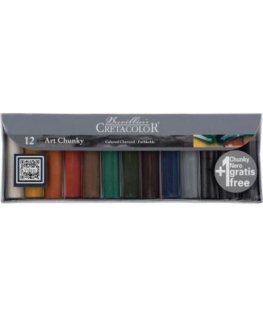 CRETACOLOR Art Chunky Charcoal Set, 12 Count (Pack of 1), Multi