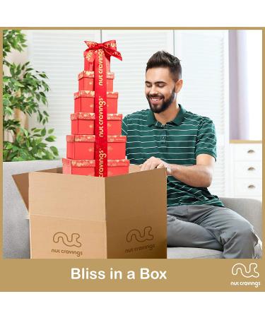 Dried Fruit & Nuts Gift Basket Red Tower + Ribbon (12 Assortments) Holiday Christmas Gourmet Bouquet Arrangement Platter  Birthday Care Package  Healthy Food Kosher Snack Box for Adults Men Women - Buy Online on SooperMarket.com
