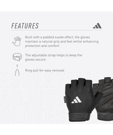 Buy adidas Essential Adjustable Gloves White M - Perfect Fit for 19-20 cm Hands | International Shipping Available - Buy Online on SooperMarket.com