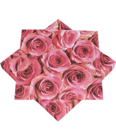 HEKU rose cocktail napkins 3-ply 25 x 25 cm 150 pieces stylish design ideal for celebrations conveniently packaged