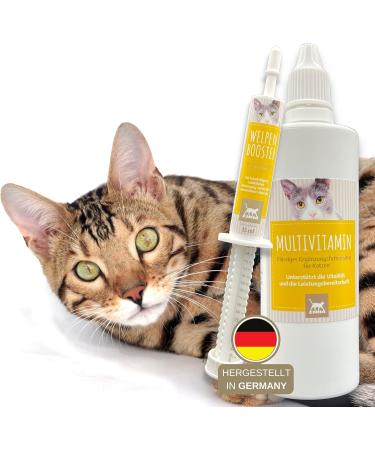 Emma Cat Vitamins 100ml | High Dose B Complex & Essential Nutrients for Immune Support | Vitamins A B12 D E Iron Zinc Selenium & L-Lysine - Buy Online on SooperMarket.com