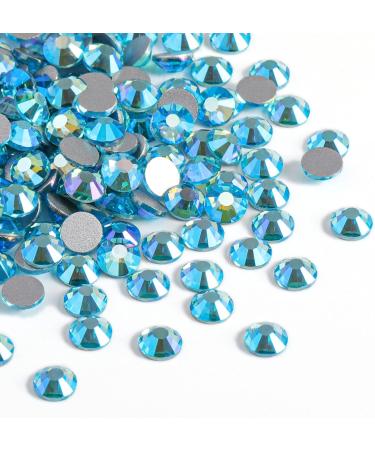 Beadsland 1440 Pieces Aquamarine Flat Back Rhinestones SS16 Nail Crystals for Stunning Nail Art - Buy Online on SooperMarket.com